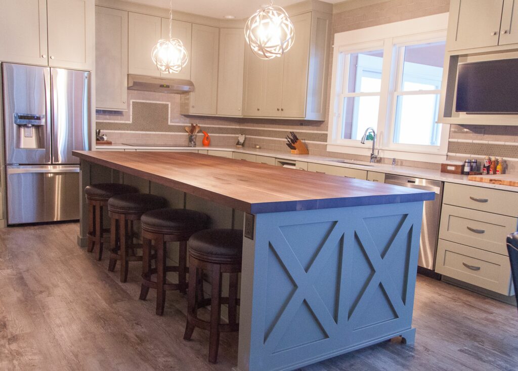 high-end kitchen upgrades butcher block island