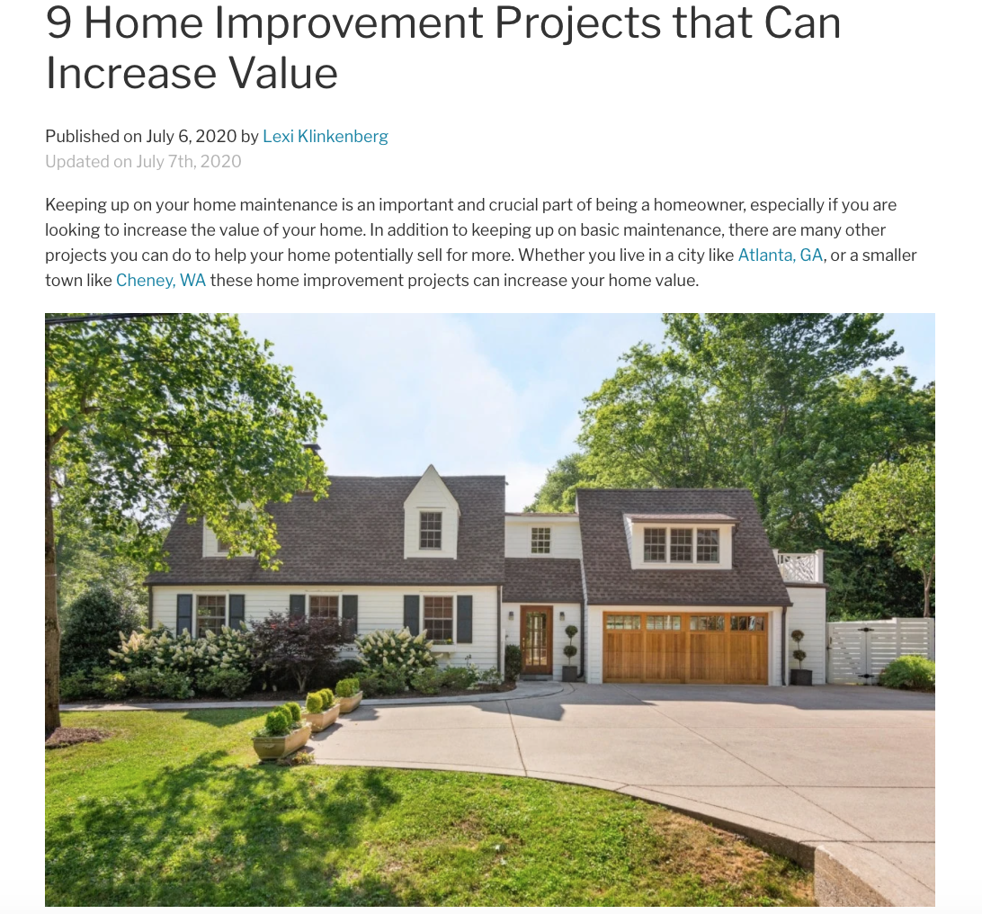 9 Home Improvement Projects that Can Increase Value