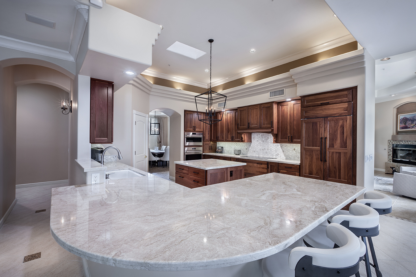 kitchen with counter edge